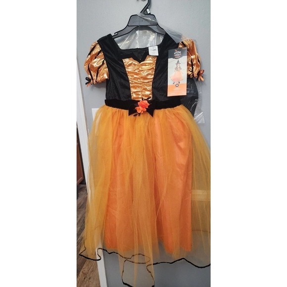 Kids' Fancy Witch Halloween Costume Dress SIZE Medium 8 Hyde & EEK! NEW with Hat - Picture 3 of 11